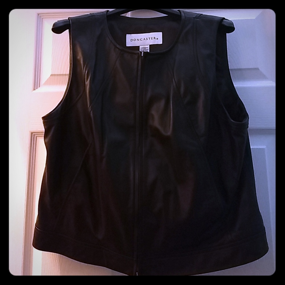 Leather vest
